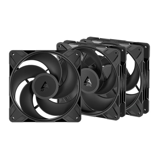 Arctic P14 Pro 140mm Black Reverse Blade PWM Triple Fan Pack : image 1
