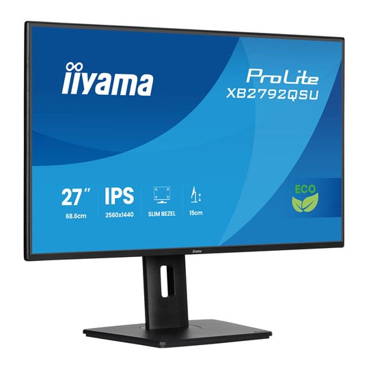 Refurbished iiyama ProLite XB2792QSU-B1 27" QHD 120Hz Adaptive Sync IPS Monitor : image 2