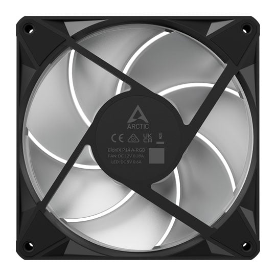 Arctic BioniX P14 A-RGB 140mm Black ARGB PWM High Static Pressure Triple Fan Pack : image 4