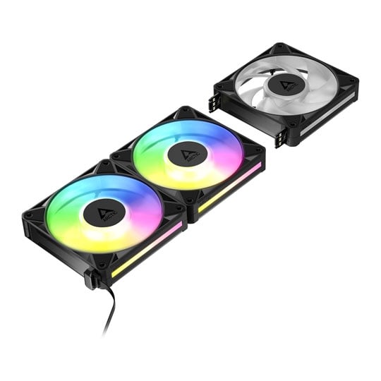Arctic BioniX P12 A-RGB 120mm Black ARGB PWM High Static Pressure Triple Fan Pack Arctic BioniX P12 A-RGB 120mm Black ARGB PWM High Static Pressure Triple Fan Pack