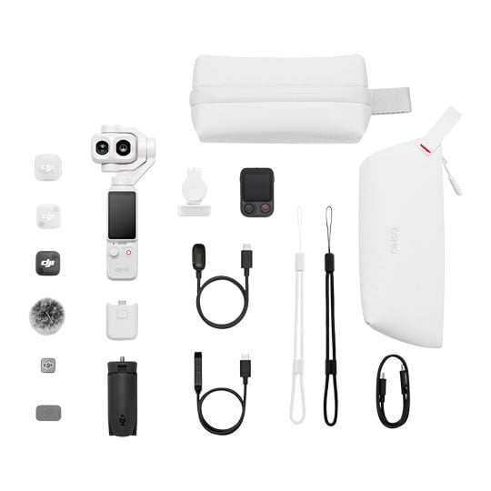 DJI Osmo Pocket 4P Vlog Combo 4K240 Video (Pearl White) : image 1