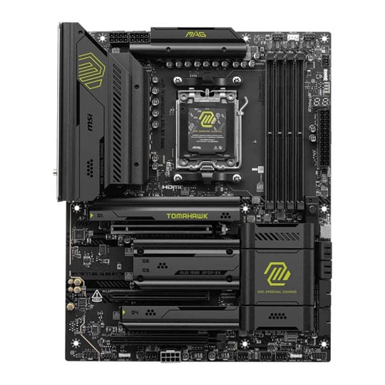 MSI MAG X870E TOMAHAWK WiFi + AMD Ryzen 7 9850X3D + 32GB CORSAIR Vengeance DDR5 Hardware Bundle : image 2