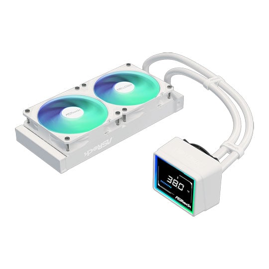 ASRock Challenger 240 Digital White All in One Liquid CPU Cooler : image 3
