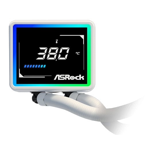 ASRock Challenger 240 Digital White All in One Liquid CPU Cooler : image 4