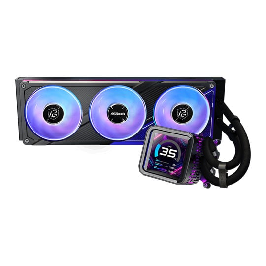 ASRock Phantom Gaming 360 LCD Black All in One Liquid CPU Cooler : image 2