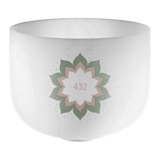 Meinl 9" Crystal Singing Bowl, 432 Hz, Note A4, Lotus Flower : image 2