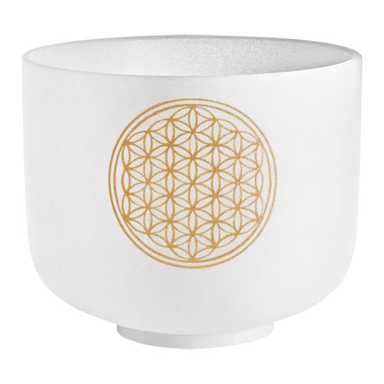Meinl 8" Crystal Singing Bowl, Flower of Life 128 Hz : image 1