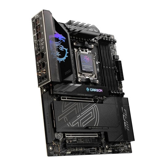MSI MPG X870E Carbon WiFi Motherboard + AMD Ryzen 7 9800X3D Bundle : image 2