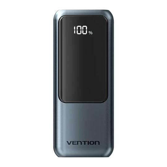 Vention Mini 10000mAh Grey Power Bank with Digital Display : image 2