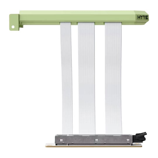 Open Box HYTE PCIe 5.0 Hyper Riser (x16) GPU Riser Cable 200mm Matcha Milk : image 2