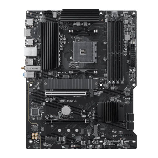 MSI PRO B550-S WIFI6E AM4 DDR4 PCIe 4.0 ATX Motherboard : image 2