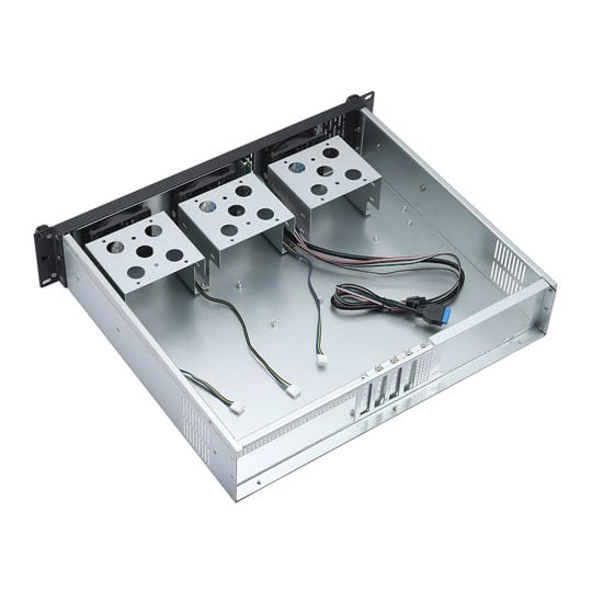 Open Box Codegen 2U Rackmount 405mm Deep 3 x 80mm HDB PWM Black Fans Included : image 4