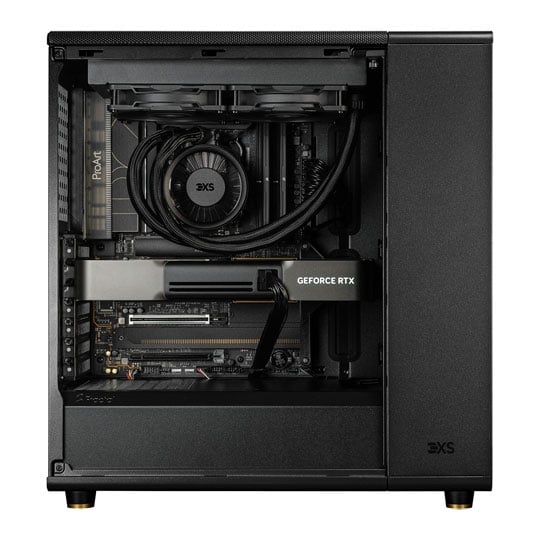 3XS Evolve Studio Pro, 64GB RTX 5090, AMD Ryzen 9 9950X, 64GB DDR5, 2TB SSD, Scan Pro Video PC : image 2