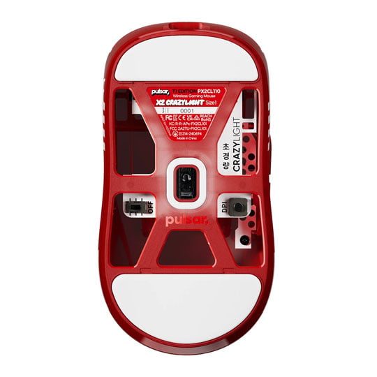 Pulsar X2 CrazyLight T1 Red Edition Wireless Gaming Mouse : image 2