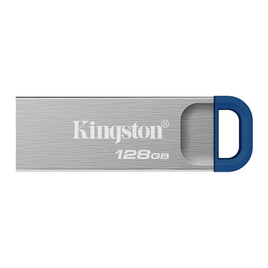 Kingston DataTraveler Kyson Silver128GB USB 3.2 Gen 1 Flash Drive : image 1