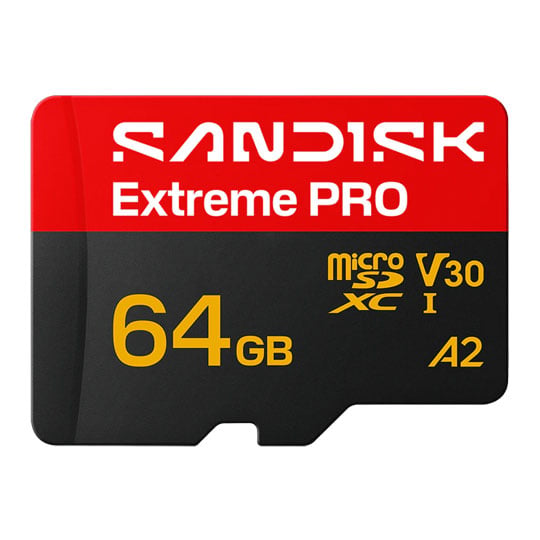 SanDisk Extreme PRO 64GB A2 V30 microSDXC UHS-I SD Card : image 1
