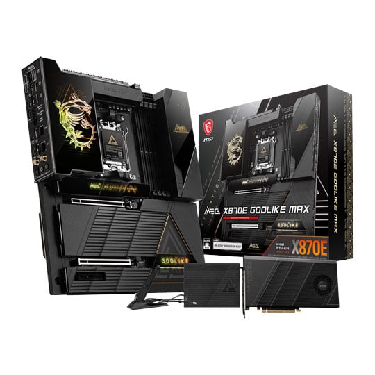 MSI MEG X870E Godlike MAX AM5 DDR5 PCIe 5.0 E-ATX Enthusiast Motherboard : image 1