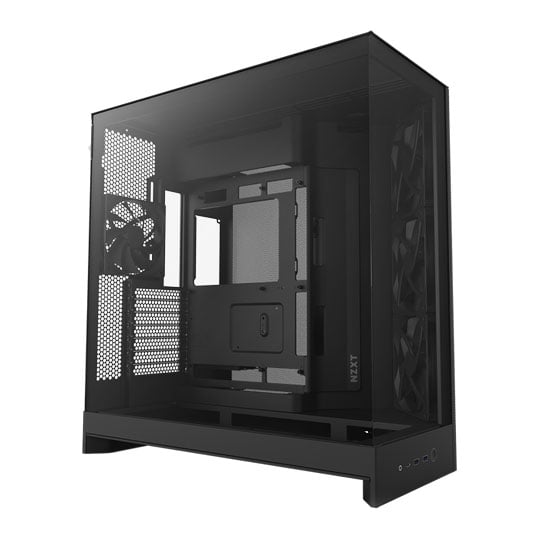 NZXT H9 Flow Tempered Glass Dual Chamber Mid Tower with 3x F140Q Fans : image 1