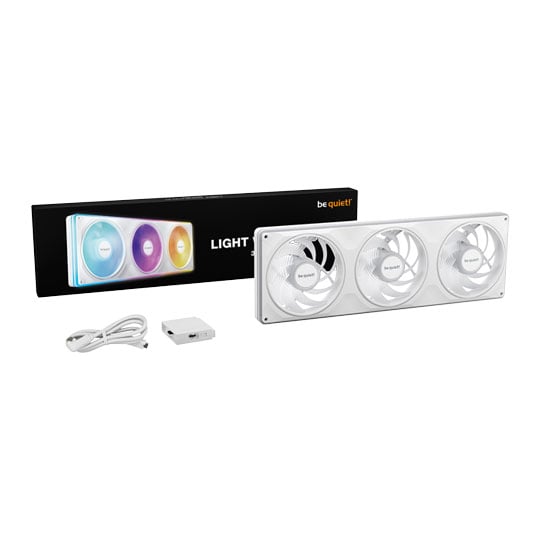be quiet! Light Wings Pro IO 360mm White ARGB PWM Single-Frame Fan w/ Controller
