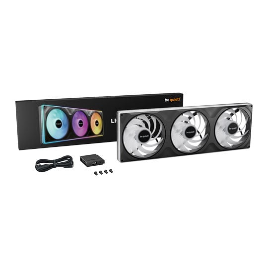 be quiet! Light Wings Pro IO 420mm Black ARGB PWM Single-Frame Fan w/ Hub : image 1