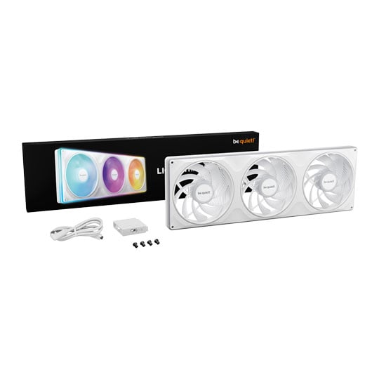 be quiet! Light Wings Pro IO 420mm Reverse White ARGB PWM Single-Frame Fan w/ Controller : image 1