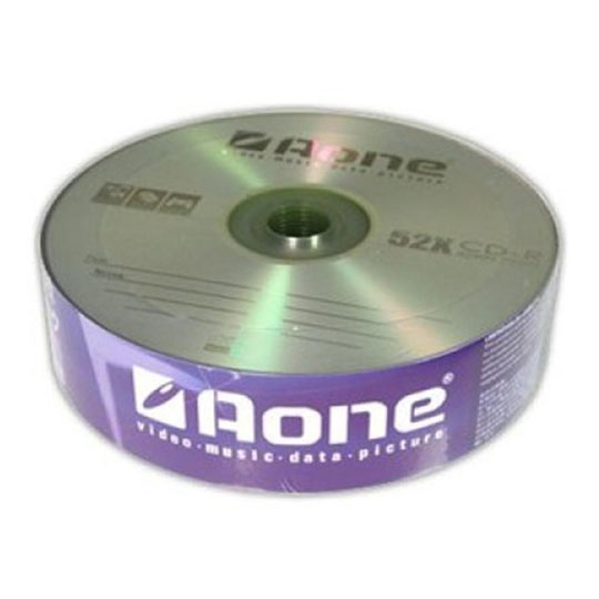 AONE Cello Wrapped 25pcs CD-R-AONE-25SW, 700MB CD-R 52x,  Branded, 80min : image 1
