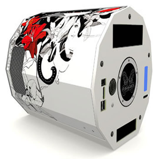 3XS Isotope V11-LR Chassis Orchidée - micro-ATX w/o PSU : image 1