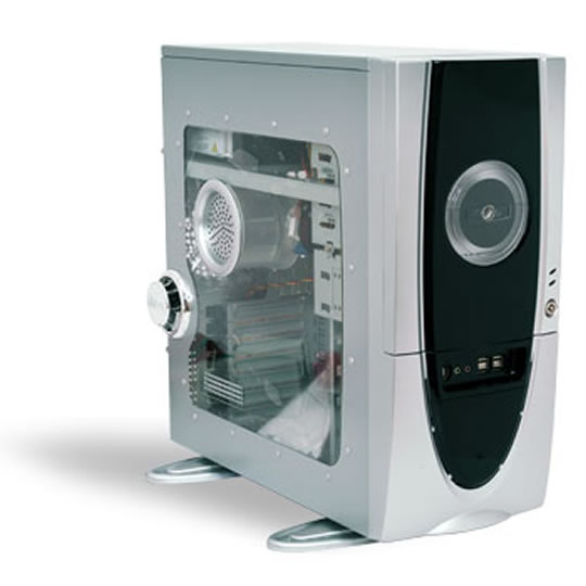 AOpen Impression Black/ Silver Mid Tower Computer Case : image 1