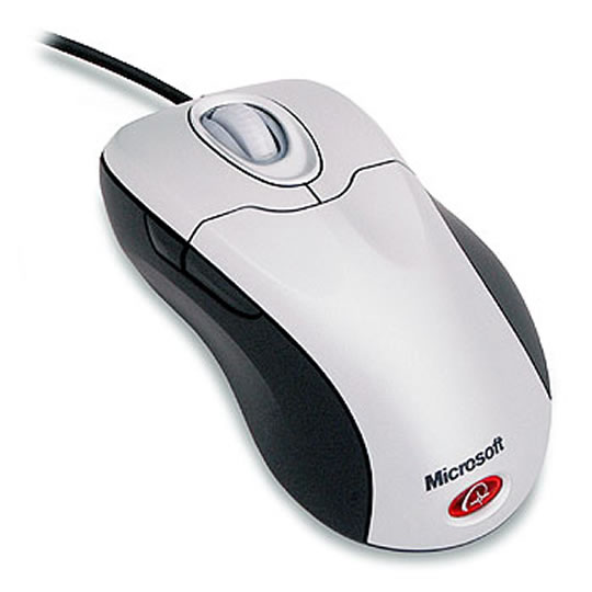 Microsoft Explorer 4 Optical Mouse, 800dpi,  PS2/USB 1.1/2.0, 5  Buttons, Silver/Black : image 1
