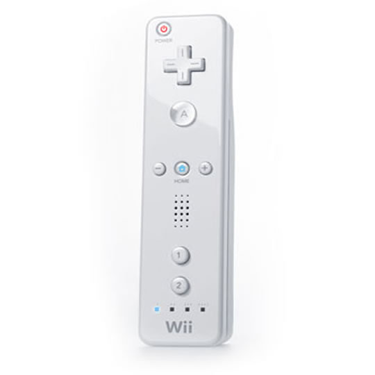 Nintendo White Wii mote with built in motion plus : image 1