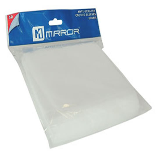 Mirror Anti-Scratch CD/DVD Sleeve Double Side with Cloth Divider : image 1