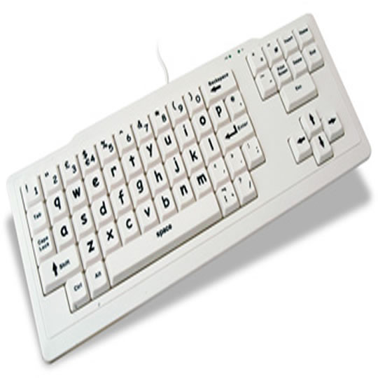 Keyneeds Early Learning (Lower Case) White Keyboard - Ideal for Primary School, Early Learners : image 1