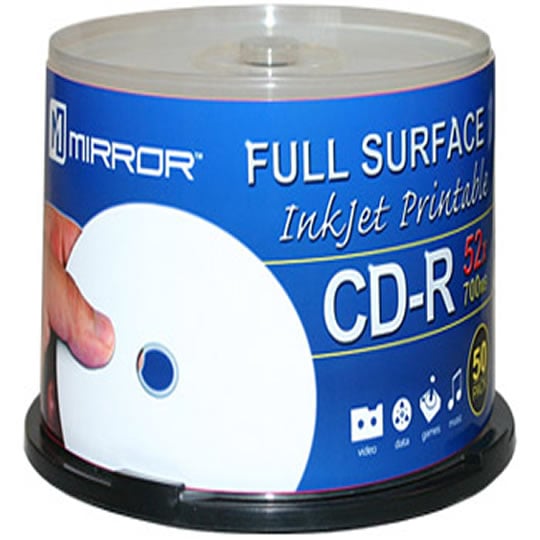 700MB CD-R 52x Full Face Printable from Mirror : image 2