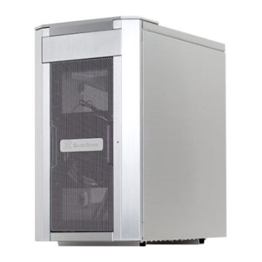 Silverstone Silver SG03 SFF mATX Tower Aluminium PC Case : image 1