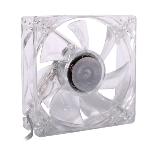 Cooler Master 80mm System Case Fan Clear + Green LED : image 1