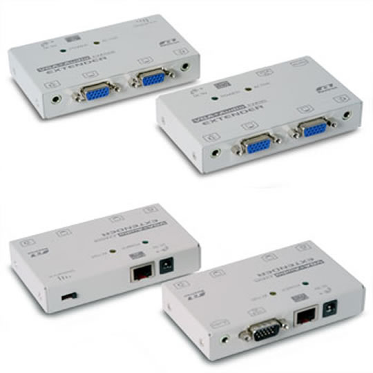 Rextron VGA and Audio Extender Kit (Using CAT5e Cable Use a Monitor upto 150Meters Away inc Audio!) : image 1