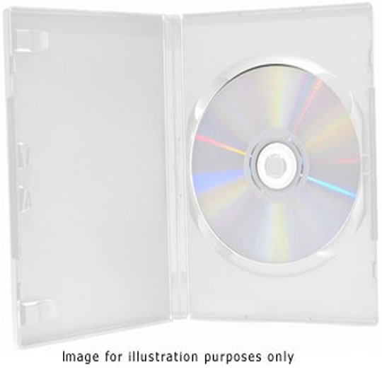 DVD Single Media Case *Super Clear* (Holds One DVD/CD) 100pcs/Box : image 1