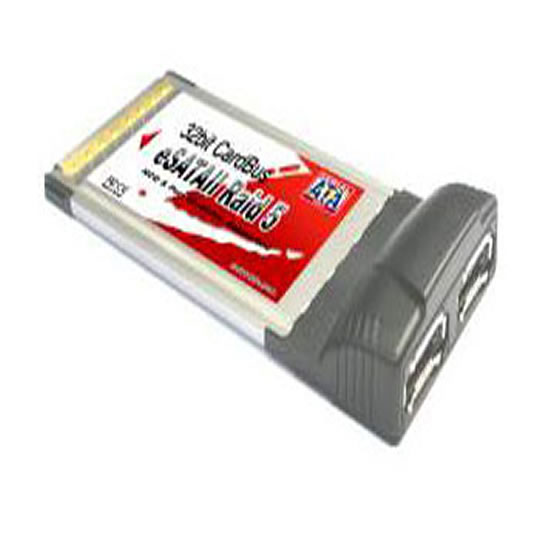 Lycom PC-112R5 2 Port Raid 5 SATAII 2Port Cardbus (NCQ & Port Multiplier) for Notebooks : image 1