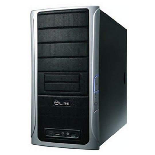 Coolermaster Elite 331 Black/ Silver Mid Tower Computer Case : image 1