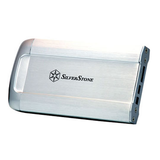 Silverstone MS05S Silver 2.5" External SATA to USB2 with 3.5" Mount and eSATA Support : image 1