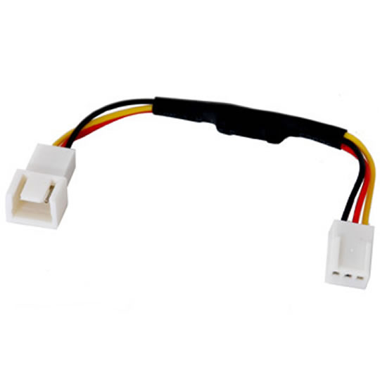 Sharkoon 3pin Voltage Adaptor Cable 12V to 9.5V (Reduces Fan RPM and Noise) : image 1