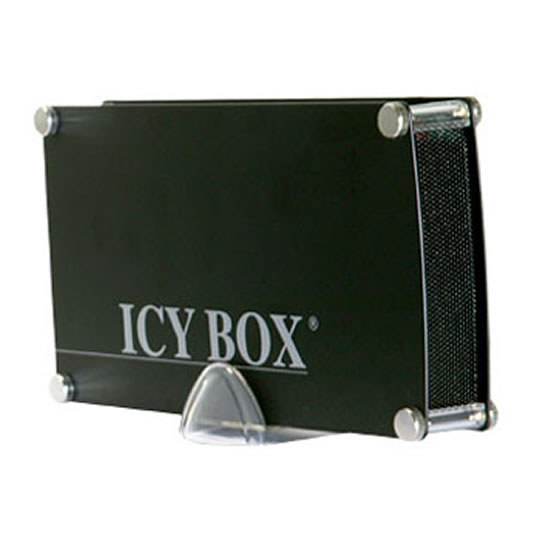 Icy box IB-351AStU-B Black Aluminium for 3.5" PATA and SATA HDD, + USB 2.0 interface : image 1