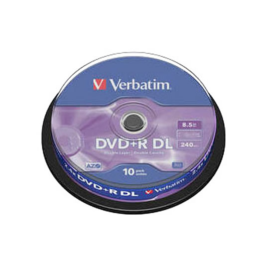 Verbatim DVD+R DL 8.5GB Storage Media - 43666 : image 1