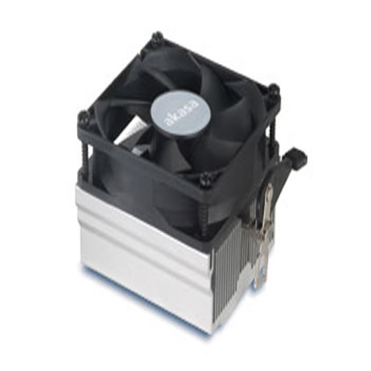 Akasa Aluminium AK-865 Athlon 64/AM2/Phenom Heatsink inc retention clips and Lo Noise round 80mm fan : image 1