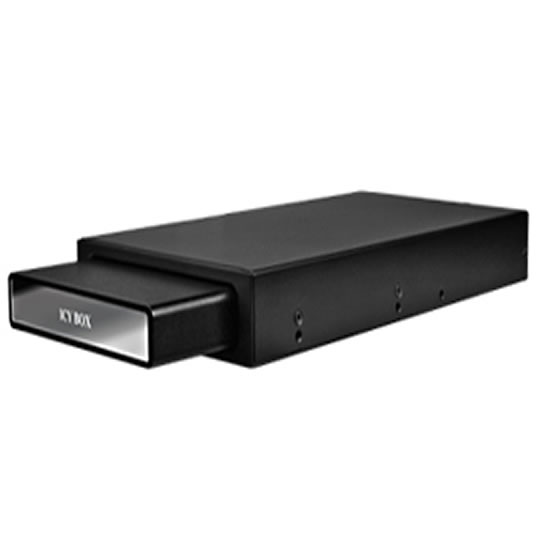 Icy Box IB-290StUSD-B 2.5" Aluminium case for SATA HDD to USB2.0 & eSATA with 3.5" docking station : image 1