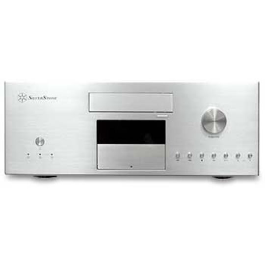 Silverstone Lascala LC16S-MR Silver Desktop HiFi MCE Case with All In 1 card reader w/o PSU : image 1