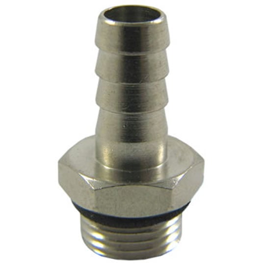 Scan Polished Nickel Plated Brass G1/4" (BSPP) Thread to 8mm Hose Tail Ideal for Zalman Tubing : image 1