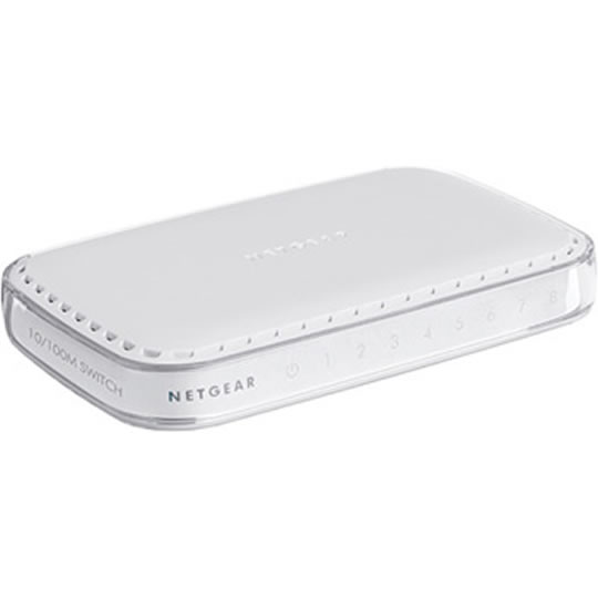 Netgear FS608UK 8 Port White Fast Ethernet 10/100 Switch : image 1