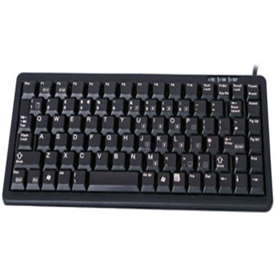 Cherry G84-4100LCMGB-2 Ultra Low Profile (Slim Line) & Compact Wired USB 7 PS/2 Keyboard : image 1
