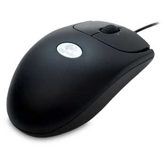 Logitech RX250 Black Optical Mouse 3 Button with Scroll Wheel : image 1